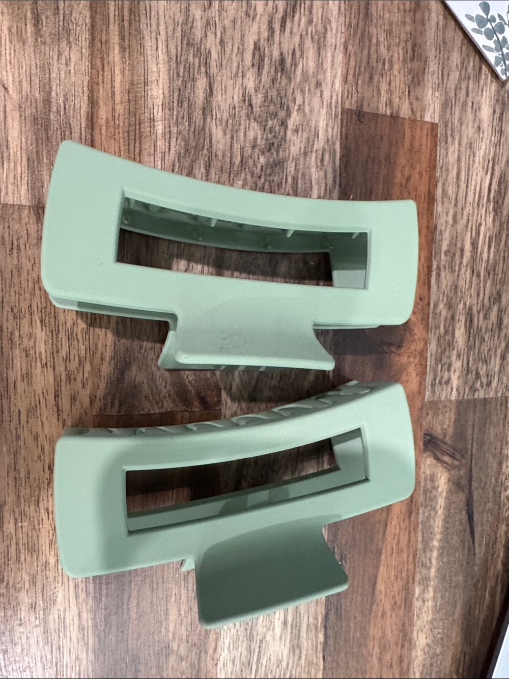 Sage Green Hair Claw Clips - Pack of 2
